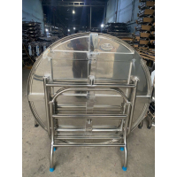 Bàn tròn inox Hwata 304 