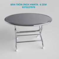 Bàn tròn inox Hwata Rộng 1m2 - 6 Zem