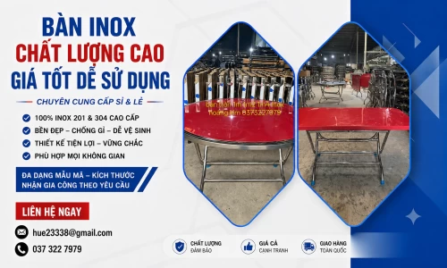 Bàn Inox Chất Lượng Cao Giá Tốt Dễ Sử Dụng