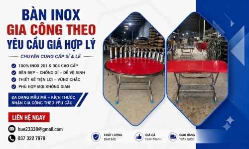 Bàn Inox Gia Công Theo Yêu Cầu Giá Hợp Lý