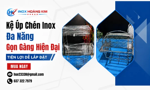 Kệ Úp Chén Inox Đa Năng Gọn Gàng Hiện Đại